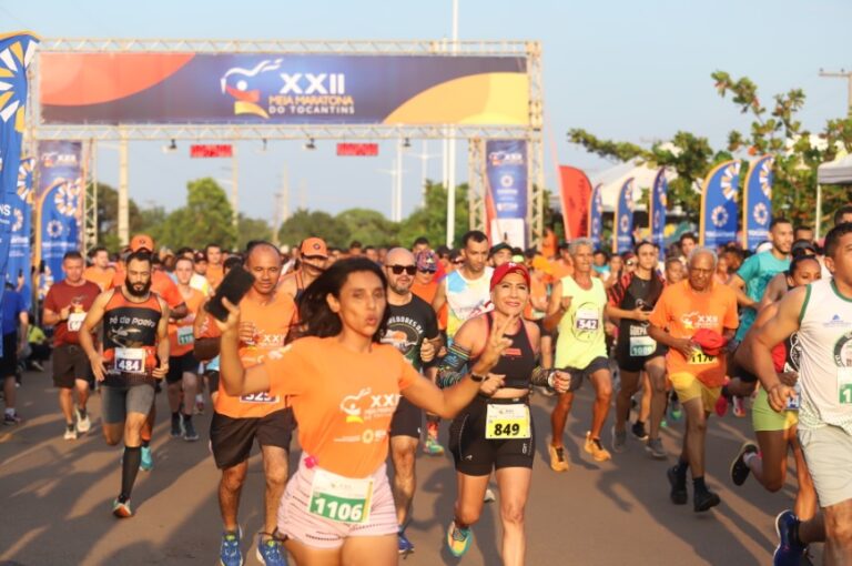 Kits da Meia Maratona do Tocantins estarão disponíveis para retirada a partir de 28 de novembro